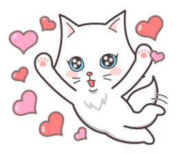 cute cat small snow(Frozen conversation) sticker #4625512