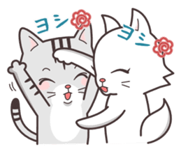 cute cat small snow(Frozen conversation) sticker #4625515