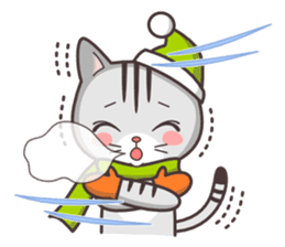 cute cat small snow(Frozen conversation) sticker #4625521