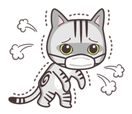 cute cat small snow(Frozen conversation) sticker #4625522