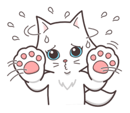 cute cat small snow(Frozen conversation) sticker #4625524