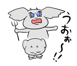 Fight of the devil boy sticker #4628535