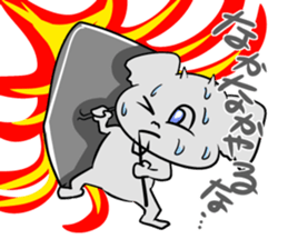 Fight of the devil boy sticker #4628546