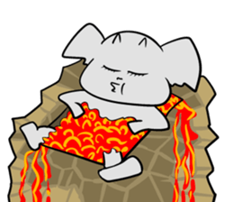 Fight of the devil boy sticker #4628567