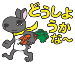 kurousa the rabbit sticker #4628695