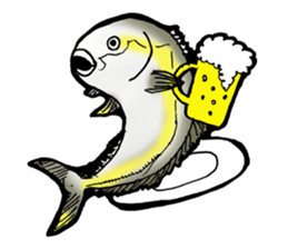 Fish love sticker #4630036