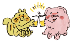 Popcorn-Bear and Moris ver:2 sticker #4630885