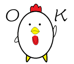 Birds that are similar to egg. sticker #4630888