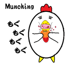 Birds that are similar to egg. sticker #4630890