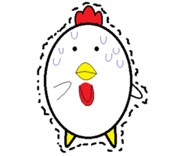Birds that are similar to egg. sticker #4630896