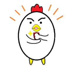 Birds that are similar to egg. sticker #4630904