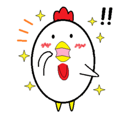 Birds that are similar to egg. sticker #4630907