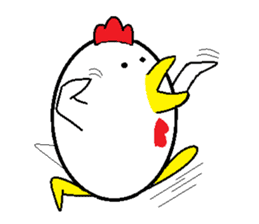 Birds that are similar to egg. sticker #4630914