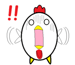 Birds that are similar to egg. sticker #4630916