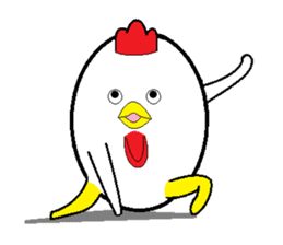 Birds that are similar to egg. sticker #4630922