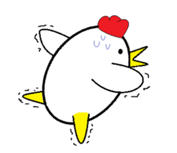 Birds that are similar to egg. sticker #4630923