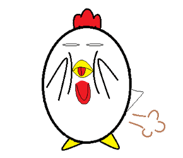 Birds that are similar to egg. sticker #4630924