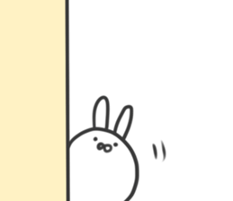 Rabbit that hands and feet don't appear sticker #4632178