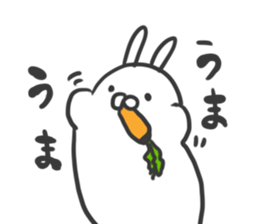 Rabbit that hands and feet don't appear sticker #4632196