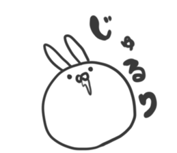 Rabbit that hands and feet don't appear sticker #4632197