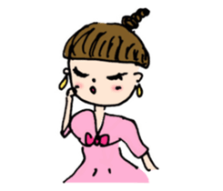 Lady standard sticker #4632478