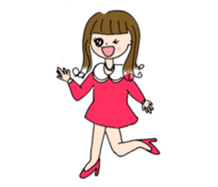 Lady standard sticker #4632481