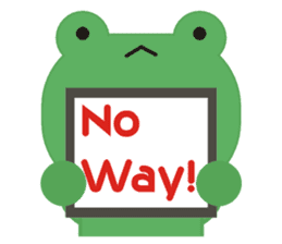 Frog is here (Part III) sticker #4632539