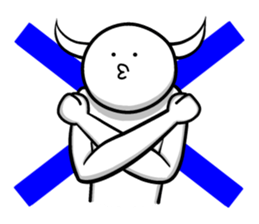 Horn of the growing creature sticker #4632921