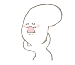 Strange creature named Shirako Kimura sticker #4633386