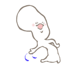 Strange creature named Shirako Kimura sticker #4633390