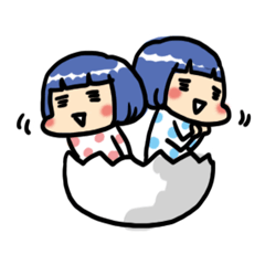 Twins of life sticker