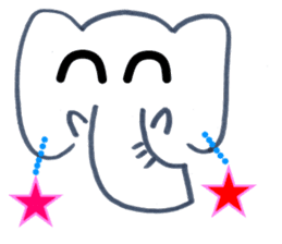 Elephant and frog and pollen and yoga sticker #4634754