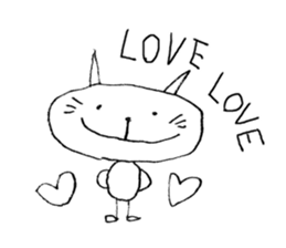 graffiti of a cat and a mouse sticker #4636219