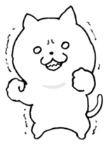 White cute cat sticker #4636898