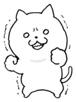 White cute cat sticker #4636898