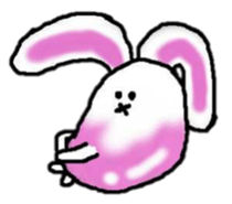 Leisurely daily rabbit sticker #4636976