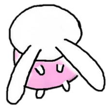 Leisurely daily rabbit sticker #4636982