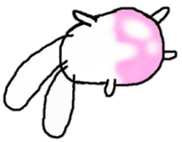 Leisurely daily rabbit sticker #4636986