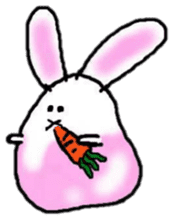 Leisurely daily rabbit sticker #4636988