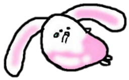 Leisurely daily rabbit sticker #4636992