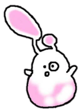 Leisurely daily rabbit sticker #4636997