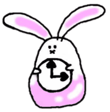 Leisurely daily rabbit sticker #4637000