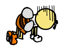 beet of honeybee sticker #4637102