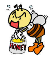 beet of honeybee sticker #4637104
