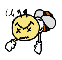 beet of honeybee sticker #4637114