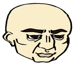 The master and the cat. sticker #4637758