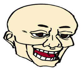 The master and the cat. sticker #4637760