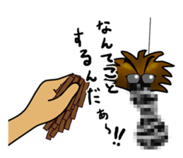 Funny bagworm. sticker #4638135