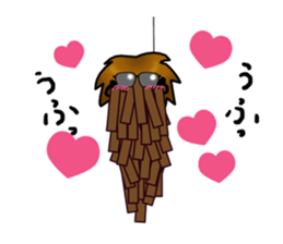 Funny bagworm. sticker #4638148