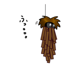 Funny bagworm. sticker #4638160